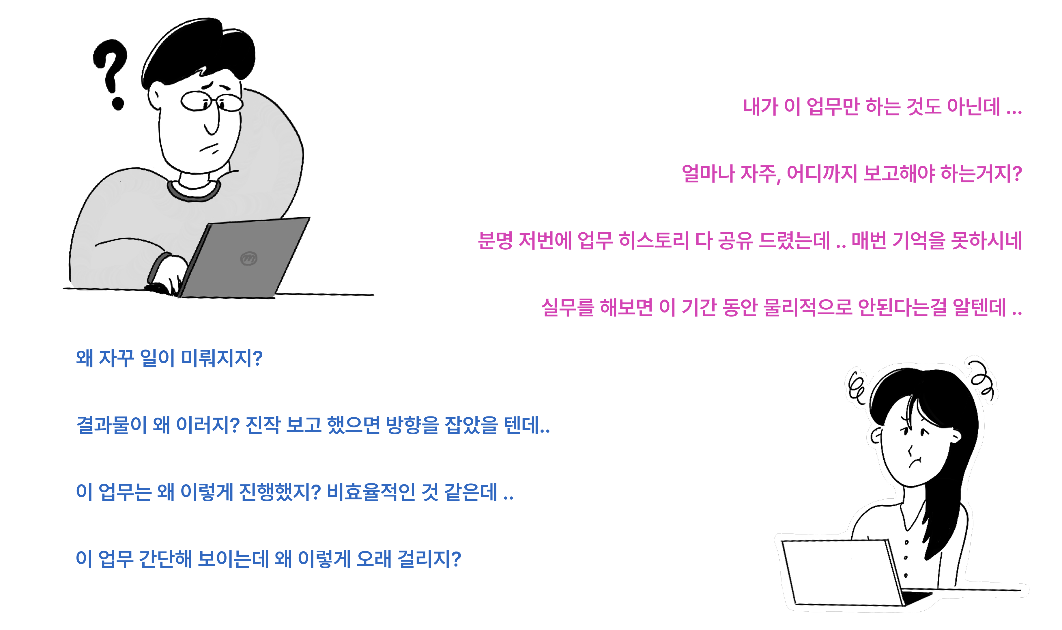 업무 씽크 불일치 — 리더와 실무자 간 시차